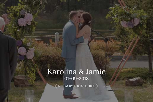 Karolina i Jamie - ślub plenerowy